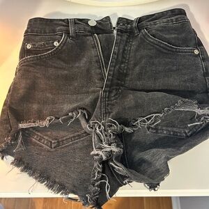 Zara Black Denim Shorts